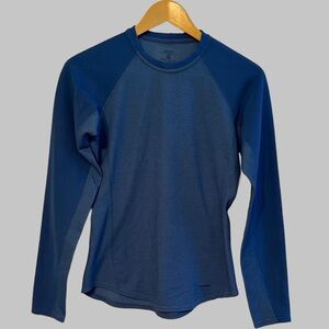 Vintage 90s Patagonia Women's Blue Baselayer Top, M